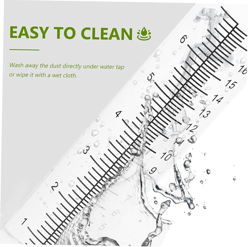 قطعتان من مقياس المطر الزجاجي من البوروسيليكات العالي مع أنبوب قياس ومقياس للحديقة الخارجية - Image 3